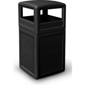 PolyTec™ Square Waste Container with Dome Lid Black 42-Gallon 73290199