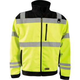 Occunomix LUX-M6JKT-YS High Visibility Soft Shell Jacket Class 3 Type R Black/Yellow S LUX-M6JKT-YS