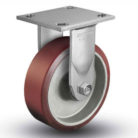 Colson® 4 Series Rigid Plate Caster 4.06108.939 - Mold-On Polyurethane 6