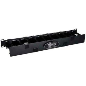 Tripp Lite 1U SmartRack High Capacity Horizontal Cable Manager Finger Duct with Cover SRCABLEDUCT1UHD