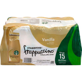 Starbucks Frappuccino Vanilla Coffee Drink 9.5 oz 15 Count 90000050
