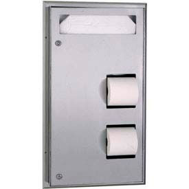 Bobrick® ClassicSeries™ Through Partition Mount Seat/Tissue Dispenser - B347 B347