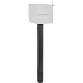 GoVets™ Mailbox Aluminum Pedestal In-Ground Mounted Black 48