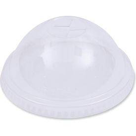 Boardwalk® PET Cold Cup Dome Lids Fits 12oz - 24oz Cups 100 Lids/Sleeve 10 Sleeves/Case BWKPETDOME