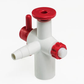 Bel-Art Polypropylene Stopcock with PTFE Plug For 1/4 to 