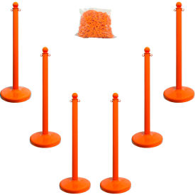 Mr. Chain® Medium Duty Plastic Stanchion Kit with 2