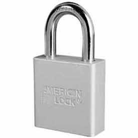 American Lock® No. A1205CLR High Security Solid Aluminum Padlock 5 Pin Cylinders - Silver A1205CLR - Pkg Qty 24