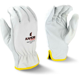 Radians® RWG52XL Kamori™ Leather Gloves w/Aramid Liner Cut A4 1 Pair White XL RWG52XL - Pkg Qty 12