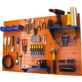 Wall Control Pegboard Standard Tool Storage Kit Orange/Blue 48