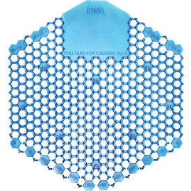 Fresh Products Wave 3D Urinal Deodorizer Screen Blue Cotton Blossom 10 Screens/Box FRS 2WDS60 CBL