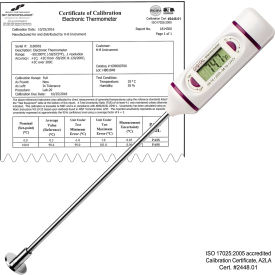 H-B DURAC Calibrated Electronic SS Stem Thermometer -50/200C (-58/392F) 120mm (4.7