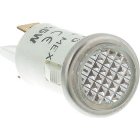 Allpoints 38-1476 White Flush Lens Signal Light - 125V 33361
