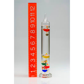 H-B DURAC Galileo Thermometer 18 to 26C (64 to 80F) 5 Spheres 11