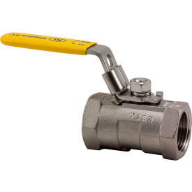 1 In. T316 Stainless Steel HEX Ball Valve - 1 Piece - 1000 PSI KV108-16 - Pkg Qty 10