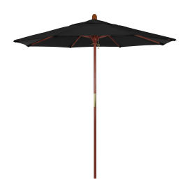 California Umbrella 7.5' Patio Umbrella - Olefin Black - Hardwood Pole - Grove Series MARE758-F32