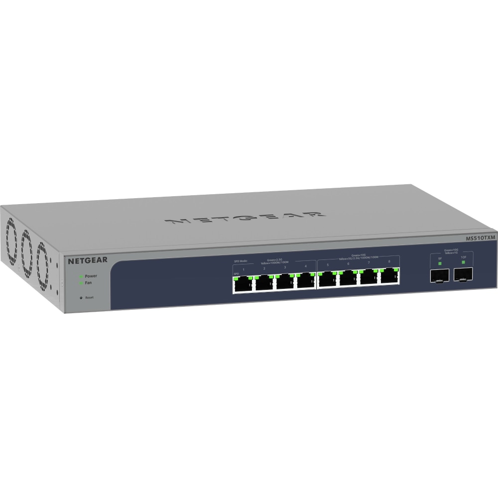 Netgear MS510TXUP Ethernet Switch - 8 Ports - Manageable - 3 Layer Supported - Modular - 380 W Power Consumption - MS510TXUP100NAS MPN:MS510TXUP-100NAS