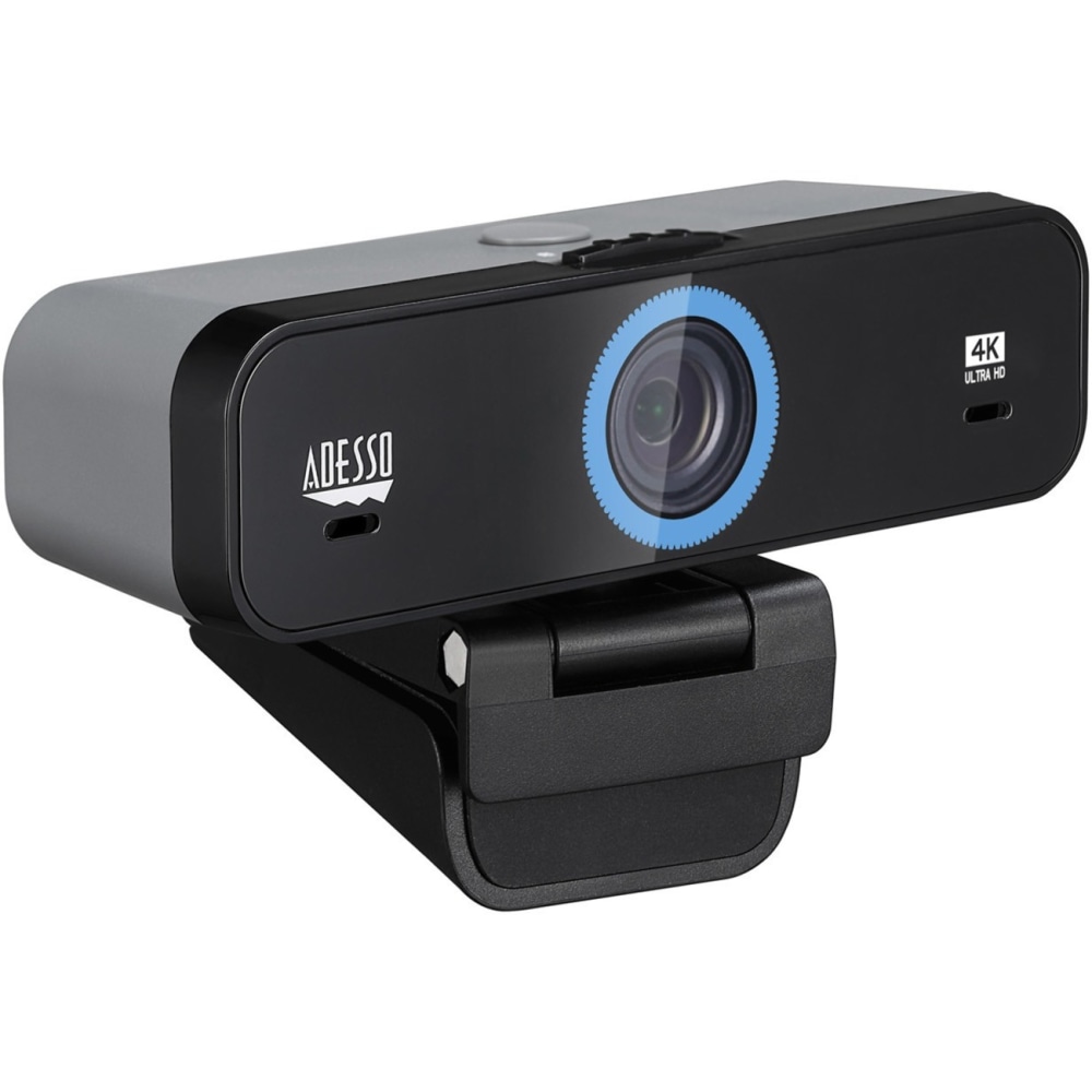 Adesso CyberTrack K4 Webcam - 8 Megapixel - 30 fps - USB 2.0 - 3840x 2160 Video - CMOS Sensor - Fixed Focus - CYBERTRACKK4 MPN:CYBERTRACKK4