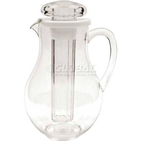 Winco WPIT-19 Pitcher W/ Ice Tube 2 Qt. Stainless Steel 12/Pack WPIT-19