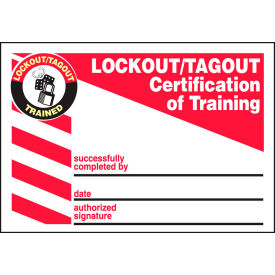 Accuform LKC207Lpm Lockout/Tagout Wallet Card 5/Pk Plastic 3-3/8