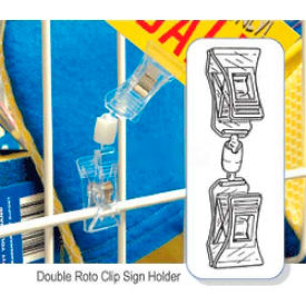 Double Roto Clip Sign Holder 3/4