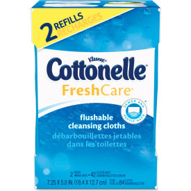Cottonelle® Fresh Care Flushable Cleansing Cloths 1-Ply 3.73 x 5.5 White 84/Pack 35970