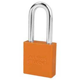 American Lock® No. A1206ORJ Solid Aluminum Rectangular Padlock - Orange A1206ORJ - Pkg Qty 24