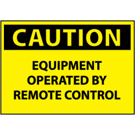 Machine Labels - Caution Equipment Operated By Remote Control C383AP