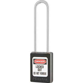 Master Lock® Thermoplastic Zenex™ S31LTBLK Safety Padlock 1-3/8