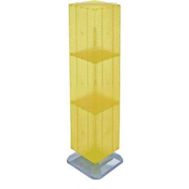 Global Approved 701464-YEL 4-Sided Interlocking Pegboard Floor Display 14