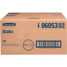 WypAll® X50 Foodservice Towels 1/4 Fold 23.5 x 12.5 White 200/Carton KCC 06053
