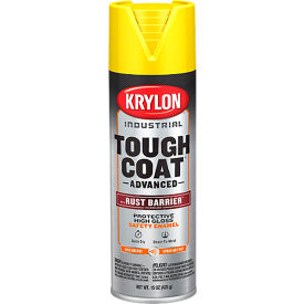 Krylon® Tough Coat Advance Spray Paint w/ Rust Barrier Technology 20 oz. Gloss Safety Yellow K00439008 - Pkg Qty 6