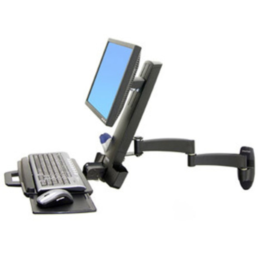Ergotron 200 Telescoping Combo Arm - 18 lb - Black MPN:45-230-200