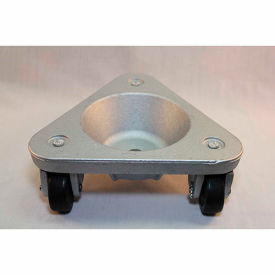 Bond® Cast Iron Triangular Cup Dolly 2127 - Hard Tread Rubber Wheels - 375 Lb. Capacity 2127 DOLLY/HT