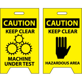 Floor Sign - Caution Keep Clear Machine Under Test FS17