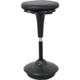 Interion® Antimicrobial Bonded Leather Active Seating Stool 25