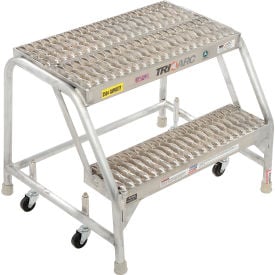 2 Step Aluminum Rolling Ladder 24