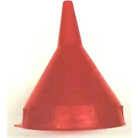 Funnel King® Red Safety Polyethylene 1 Pint Funnel w/ 50 Micron Filter Screen - 32091 32091