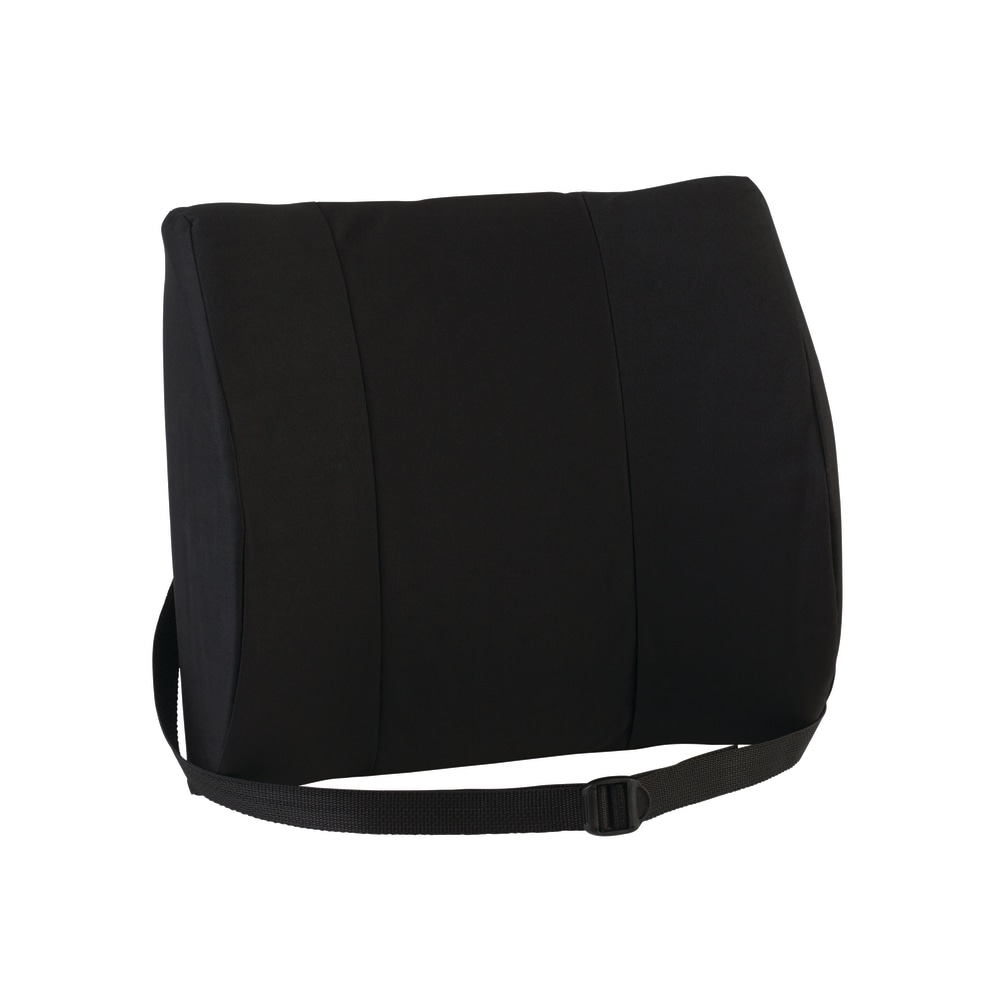 Sitback Rest Lumbar Support Cushion, 13inH x 14inW x 5inD, Black MPN:BAK-400BK