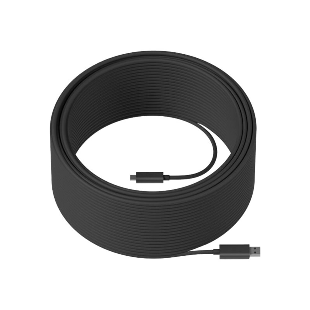 Logitech Strong USB Active Optical USB 3.2 Cable, 147.64ft, Black MPN:939-001805