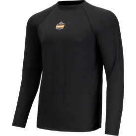 Ergodyne® N-Ferno® 6436 Long Sleeve Lightweight Base Layer Shirt 3XL Black 40237