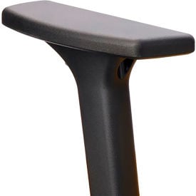 Safco® Fixed Armrest Kit For Commute Chair Black Set of 2 7829BL