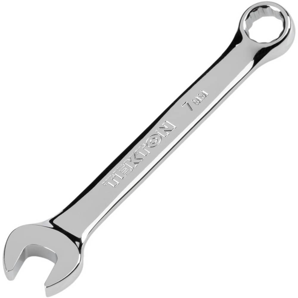Combination Wrenches, Size (mm): 7 , Finish: Polished Chrome , Head Type: Combination , Handle Type: Stubby , Material: Steel  MPN:18062