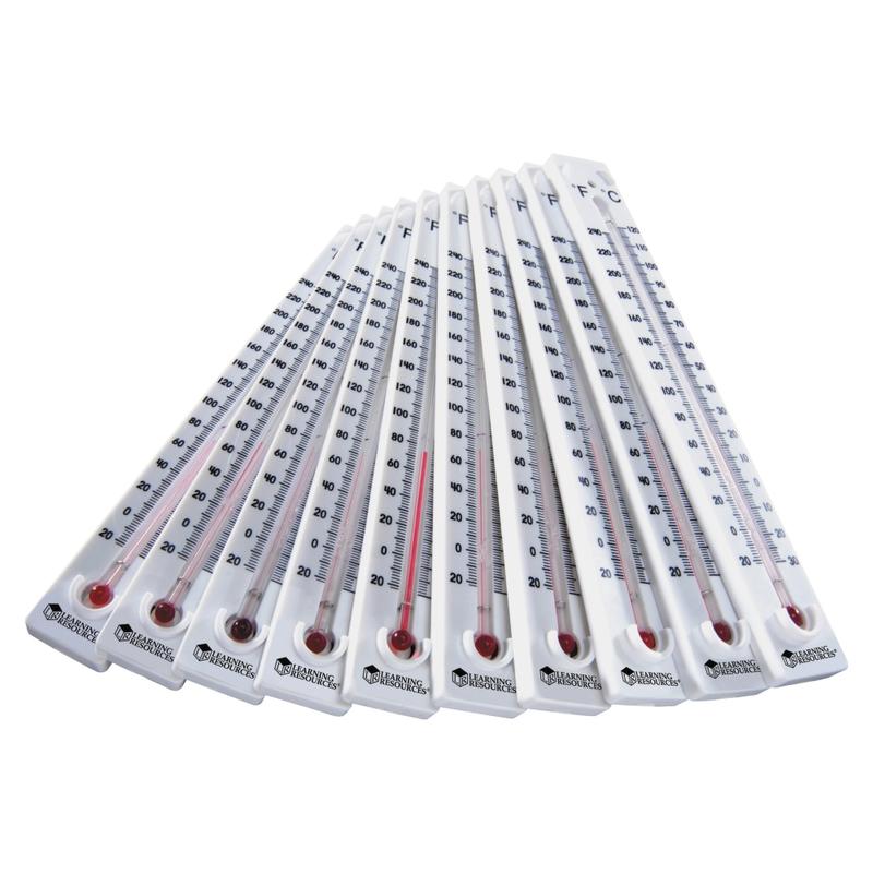 Learning Resources Boiling Point Thermometers, Pack Of 10 MPN:LER2415