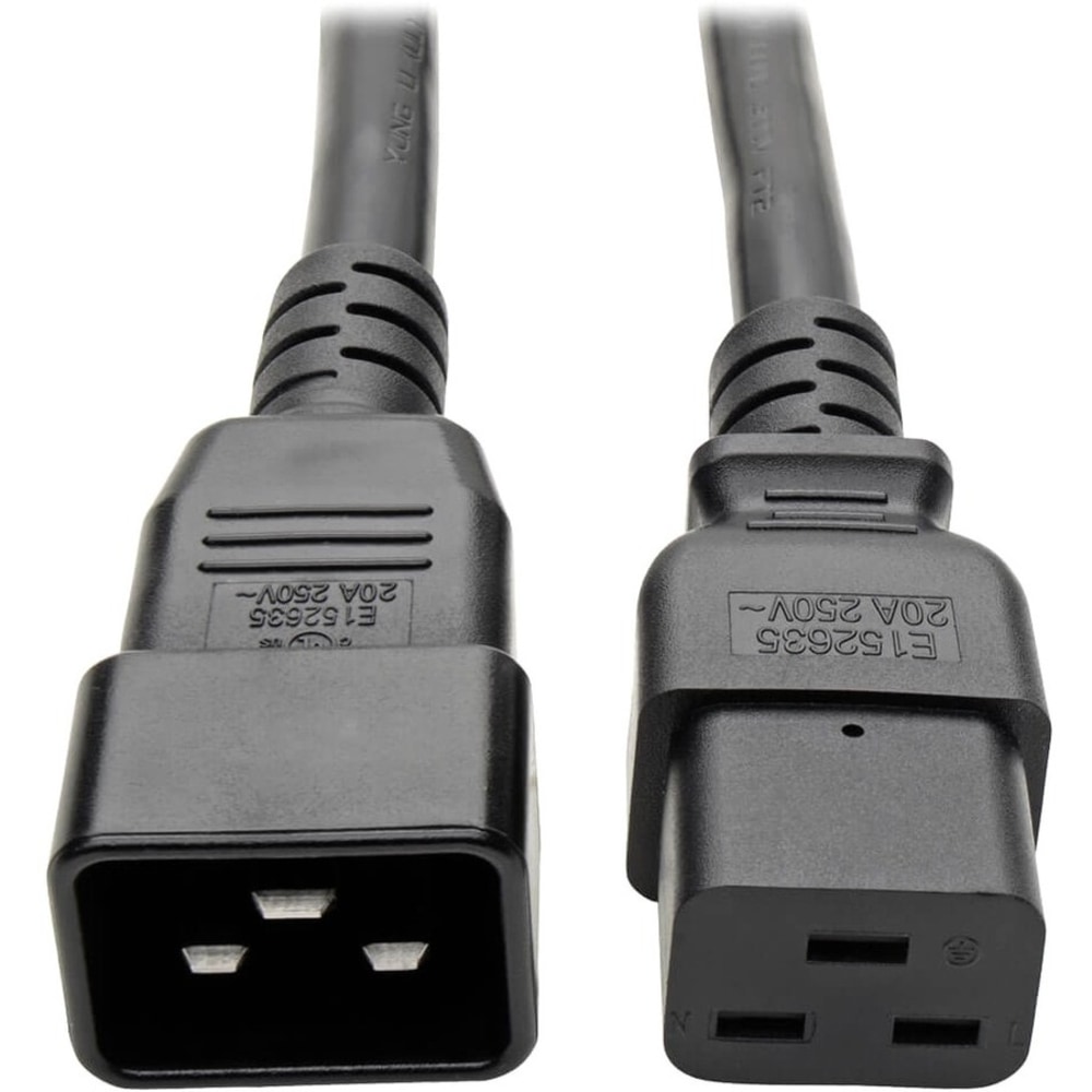 Tripp Lite 6ft Power Cord Extension Y Splitter Cable C19 to C20 20A 12AWG 6ft, P0360062C19 MPN:P036-006-2C19
