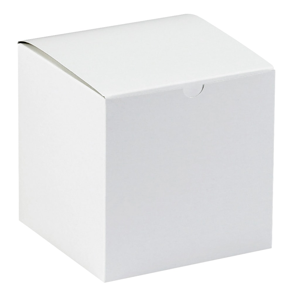 Office Depot Brand Gift Boxes, 8inL x 8inW x 8 1/2inH, 100% Recycled, White, Case Of 50 MPN:GB888