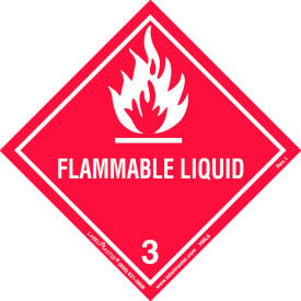 LabelMaster®HML6 Flammable Liquid Label Worded Paper 500/Roll HML6