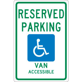 NMC TMS319G Traffic Sign Reserved Van Parking Michigan 18