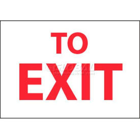 NMC M71RB Fire Sign To Exit 10