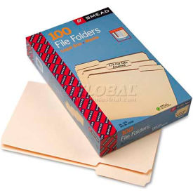 Smead® 1/3 Cut Assorted Position File Folders One-Ply Top Tab Legal Manila 100/Box 15330