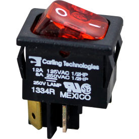 Allpoints 42-1695 On/Off Lighted Rocker Switch - 10A/250V 12A/125V 4922